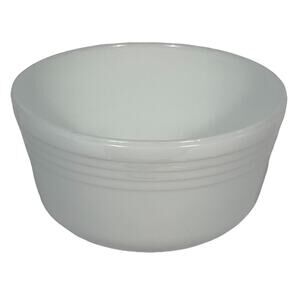 Pyrex Hamilton Beach Vintage 1940s 1950's USA White Milk Glass Large Mixing Bowl